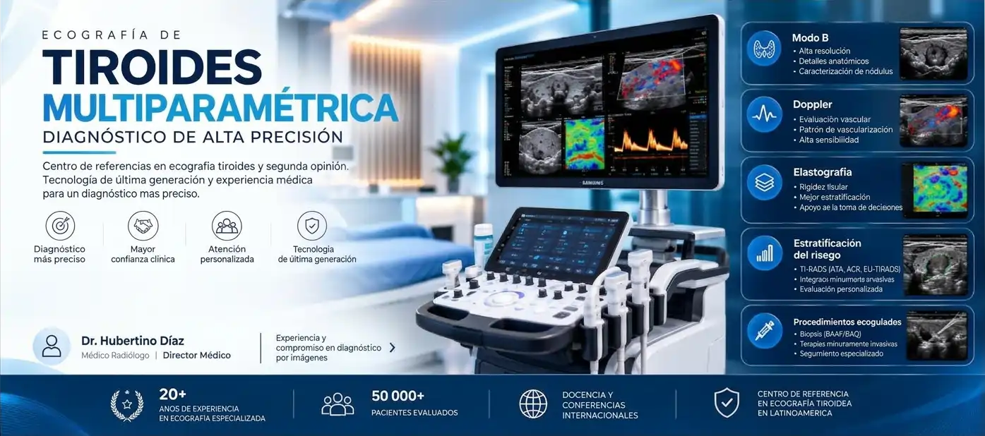 Centro de ecografía multiparamétrica de tiroides
